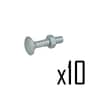 Coach Bolt & Nut M8 x 40mm, Pack Of 10