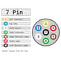 Trailer Socket 12N Type 7 Pin 12 Volt