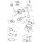 725M - 2008 - 299971533/M08 - Mountfield Ride On Mower R200ES Cylinder Head Diagram