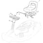 725M - 2003-2006 - 299971633/MOE - Mountfield Ride On Mower Seat Diagram