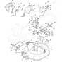 727 H - 2014-2015 - 2T0105483/M14 - Mountfield Ride On Mower Cutting Plate Diagram
