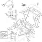827H - 2013-2015 - 2T0065483/M13 - Mountfield Ride On Mower Frame Diagram