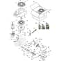 827M - 2024-2025 - 2T0052483/CAS - Mountfield Ride On Mower Engine- Carburettor, Air Cleaner Assy Diagram