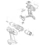 Makita 8391D - Cordless Hammer Driver Drill - Power Tool Diagram