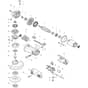 Makita 9542 - 125mm Angle Grinder - Power Tool Diagram