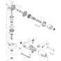 Makita 9553HN - 100mm Angle Grinder - Power Tool Diagram