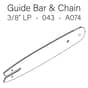 Stihl MS171 - Chainsaw Guide Bar & Chain - 3/8" LP - 043"