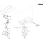 A 4 - 2025 - 2R7101428/ST1 - Stiga Robot Mower Blade Motor and Wheel Motors Diagram