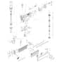 Makita AF550H - Brad Nailer - Power Tool Diagram