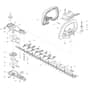 Makita AH1860 - 600mm Cordless Hedge Trimmer - Power Tool 02 Diagram