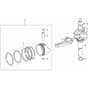 AR 53 TK PRO EURO 5 -  - Efco Rotary Mower Shaft + piston Diagram