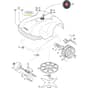 Autoclip 720 S - 2013-2014 - 26-8128-11 - Stiga Robot Mower Blade and Wheel Motor Diagram