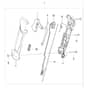 McCulloch B40 B - 2017-02 - Throttle Controls Parts Diagram