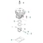 McCulloch B40 BT - 2017-01 - Cylinder Piston Parts Diagram