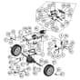Billy Goat BC2600ICH - High Weed and Brush Mower Transaxle Diagram