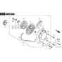 BC 450 HD - 2023-2025 - 281521003/21 - Stiga Brushcutter Carburettor Starter Assy Diagram