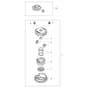 BCH 25 S - Oleo-Mac Brushcutter Head Tap and Go D.110 Diagram