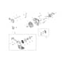 BCH 25 S - Oleo-Mac Brushcutter Starter assy and clutch Diagram