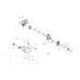 BCH 25 T - Oleo-Mac Brushcutter Tank and air filter Diagram