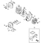 Genuine Stihl BG55 / B - Ignition system, Muffler