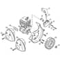 Genuine Stihl BG66 C-E D / B - Ignition system, Muffler