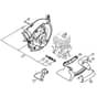Genuine Stihl BG86 / P - Fan housing, inside