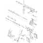 Makita BHR262 - 26mm Crdls Combination Hammer - Power Tool Diagram