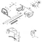 BJ 325 - 2010 - 285220003/09 - Castel Garden Brushcutter Handle Transmission Diagram