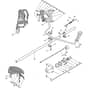 BJ 335 D - 2009-2010 - 285321003/09 - Castel Garden Brushcutter Handle Transmission Diagram