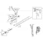 BKE 53 D - 2013 - 288421003/13 - Castel Garden Brushcutter Handle Transmission Diagram