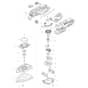 Makita BO006CG - Battery Powered Orbital Sander - Power Tool Diagram