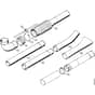 Genuine Stihl BR320 L / H - Pleated hose, Blower tube