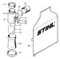 Genuine Stihl BR400 / K - Vacuum attachment