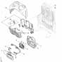 Stihl BRA600.0 - Electric Motor, Electronic Module, Battery Compartment - Parts Diagram