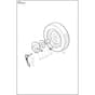 Husqvarna BS 110 - 970615105 - Drive Wheel Assy