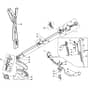 BS 26 JD - 2012 - 280721104/12 - Castel Garden Brushcutter Handle Transmission Diagram