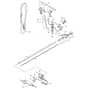 BS 45 D - 2012-2022 - 286321004/12 - Castel Garden Brushcutter Handle Transmission Diagram