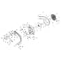 BV 250 - Oleo-Mac Blower Fan assy Diagram
