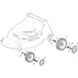 CA 504 TRHM - 2009 - 295503031/CN - Castel Garden Rotary Mower Wheels and Hub Caps Diagram