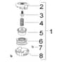 McCulloch CABRIO PLUS 497 B PREFIX 02 - 2007-01 - Cutting Equipment (1) Parts Diagram