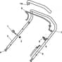 CAL 484 - 2007 - 291484793/TEL - Castel Garden Rotary Mower Handle Upper Part Diagram