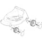 CASTEL - 2003 - 292153543/Y - Castel Garden Rotary Mower Wheels and Hub Caps Diagram
