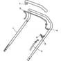CASTEL PLUS - 2004 - 295504893/Y - Castel Garden Rotary Mower Handle Upper Part Diagram