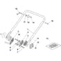 CAT/T 5553THM/GR - 2009 - 294537136/CAT - Castel Garden Rotary Mower Handle Lower Part Diagram