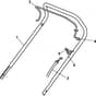 CG 414-T - 2002 - 293216016/02 - Castel Garden Rotary Mower Handle Upper Part Diagram
