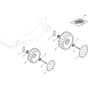 CG 434 - G - 2009 - 297430046/SP5 - Castel Garden Rotary Mower Wheels and Hub Caps Diagram