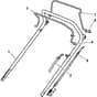 CG 448 TR - 2008 - 298506047/GI7 - Castel Garden Rotary Mower Handle Upper Part Diagram