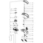 Cobra MX4140 - Lawn Mower Main Diagram