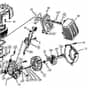 Cobra T24C - Tiller Engine Diagram