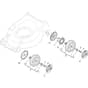 COLLECTOR 48 S B - 2019-2022 - 2L0482028/ST1 - Stiga Rotary Mower Wheels and Hub Caps Diagram